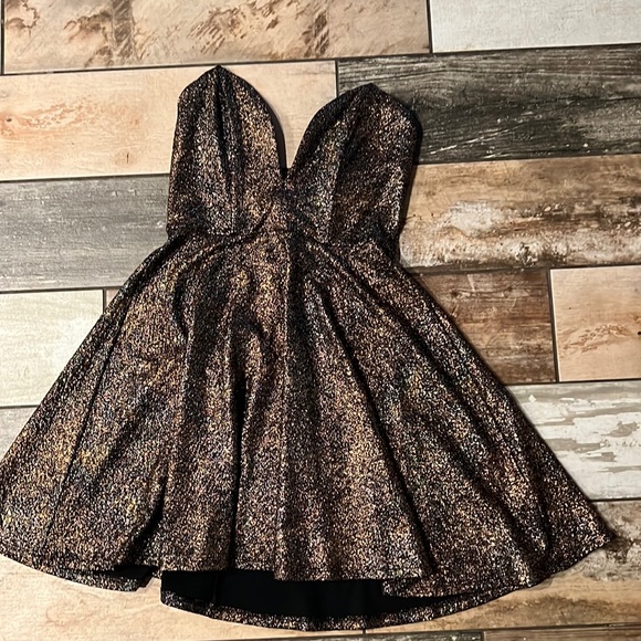 Strapless Copper Dress - Picture 2 of 2